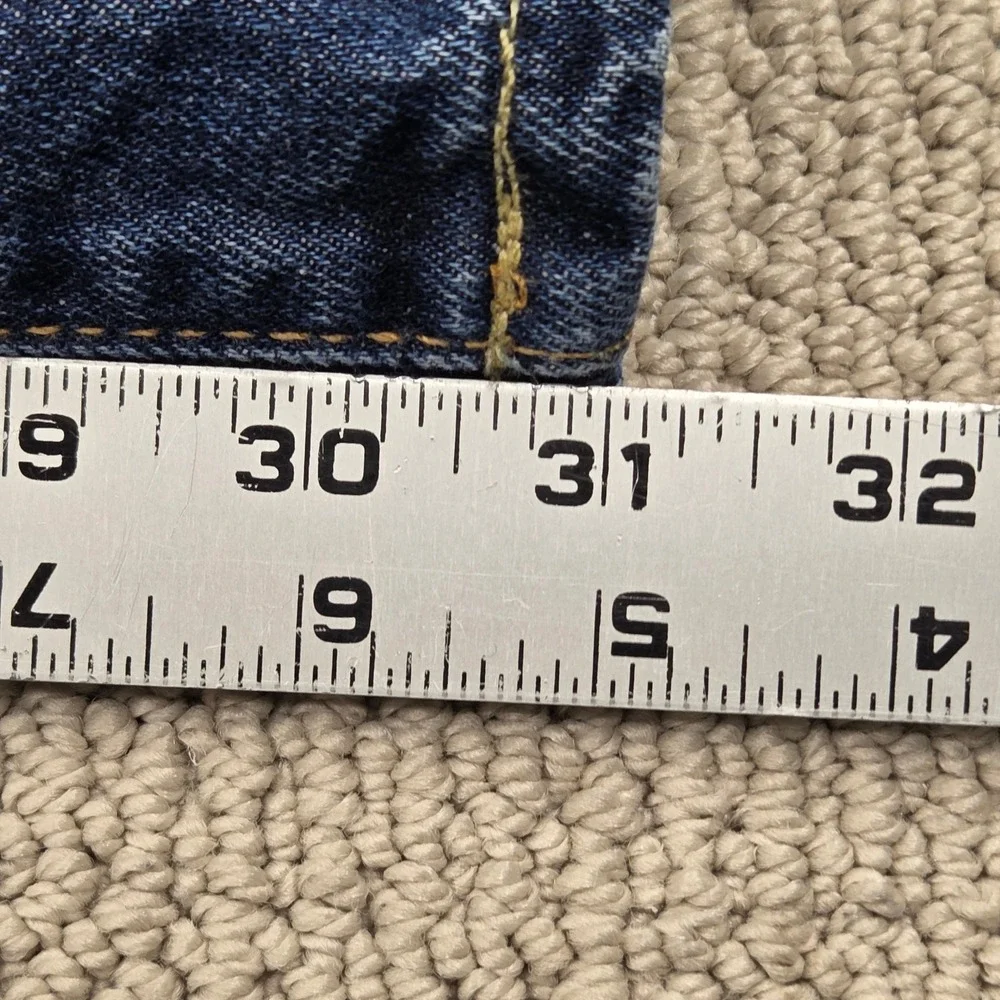 Polo Ralph Lauren Vintage 67 Slim Straight Jeans Blue Mens 35x30 (38x31)